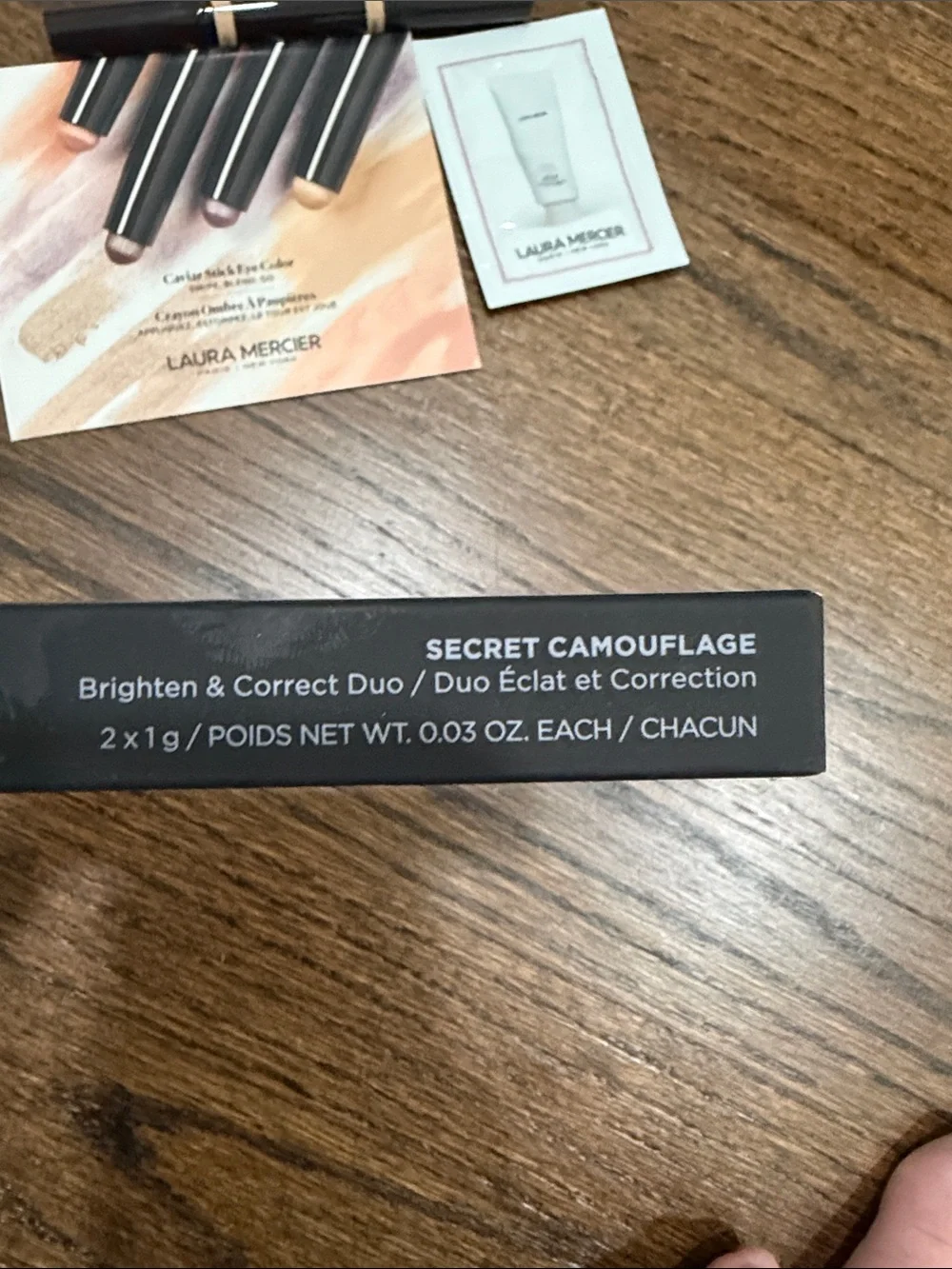 Laura Mercier Secret Camoflage/ Brighten and Correct Duo and makeup samples